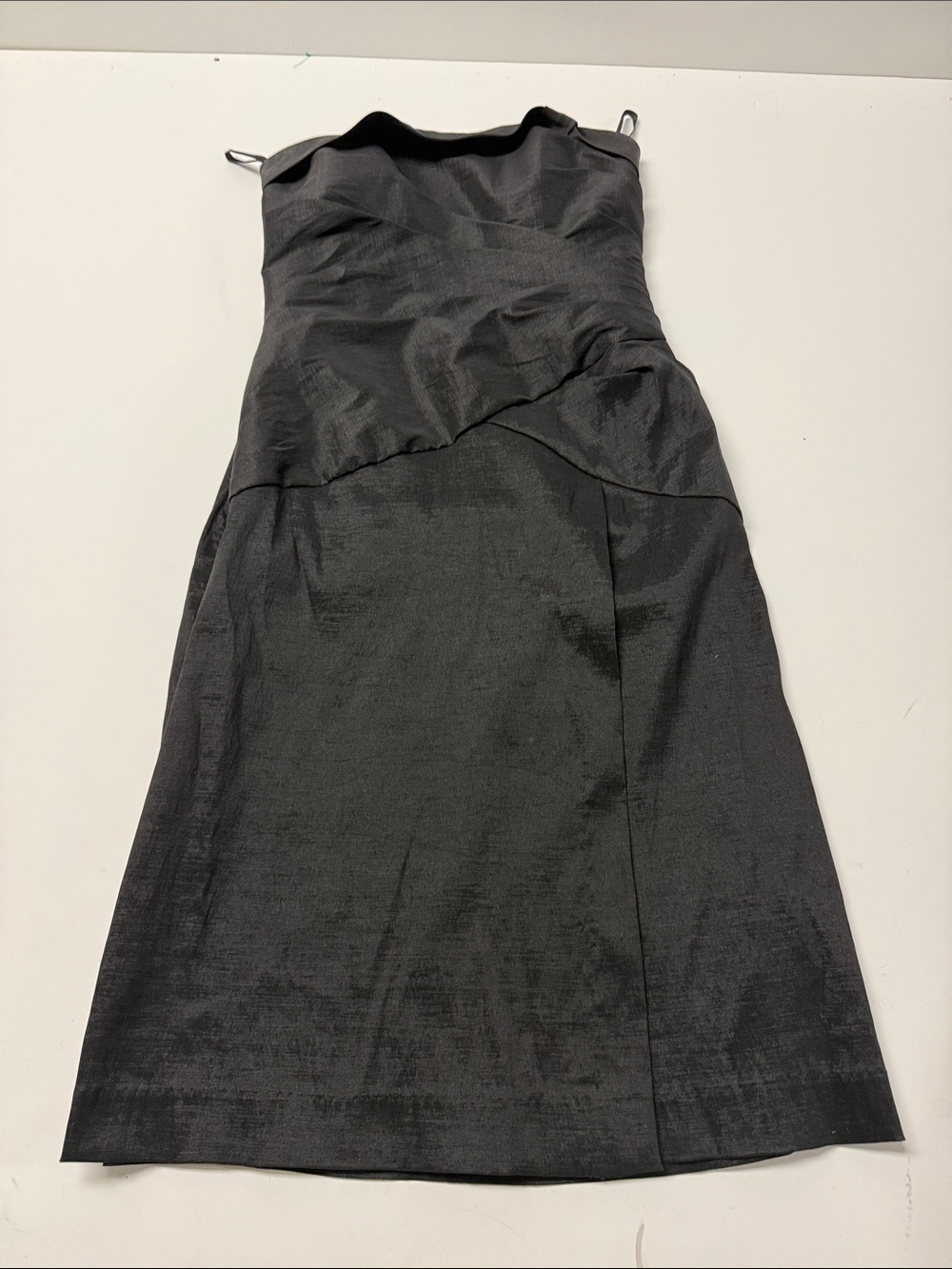 Jessica McClintock Elegant Black Strapless Cocktail Dress